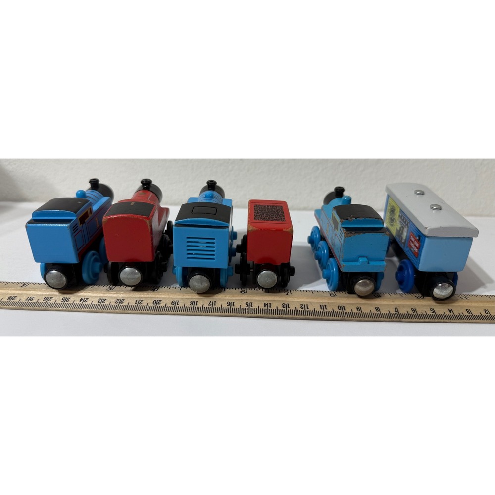 Thomas & Friends Wooden Railway LOT James Talking Thomas Day Out 2017 Coach 6pc - Picture 5 of 5